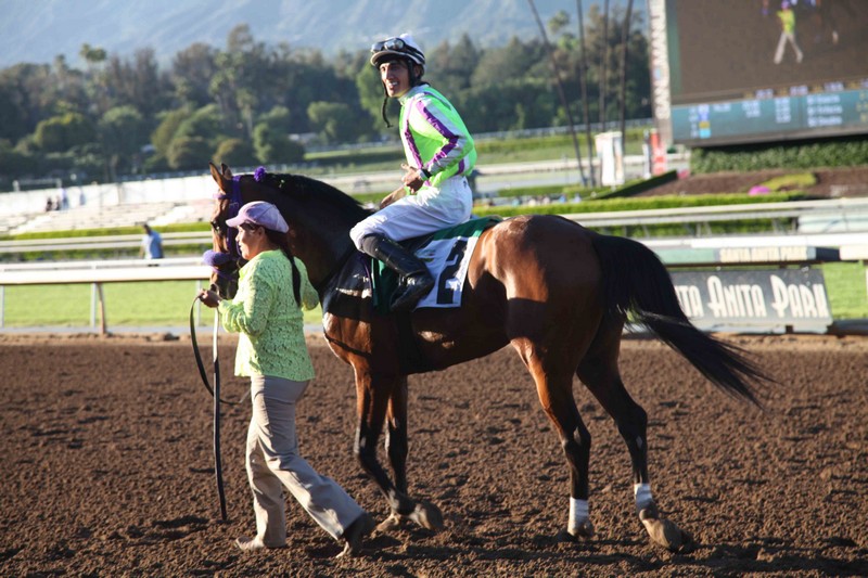 Racing day at Santa Anita Park